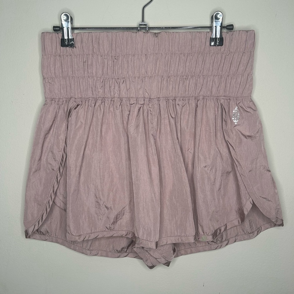 FP Movement Free People The Way Home Workout Shorts in Moonlight Mauve Sz Large - Picture 2 of 11